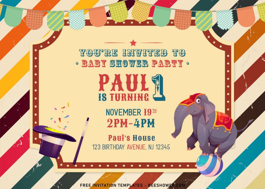 7+ Circus Themed Birthday Invitation Templates For Fun Kids’ Birthday Party
