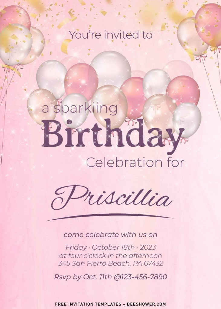 9+ Sparkling Birthday Invitation Templates Suitable For All Ages