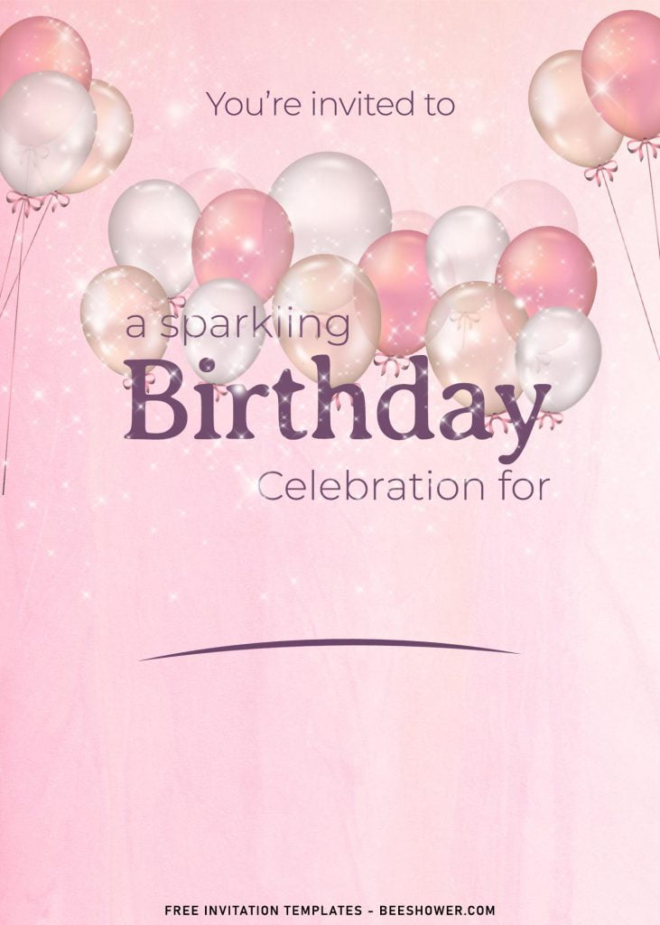 9+ Sparkling Birthday Invitation Templates Suitable For All Ages with sparkle background