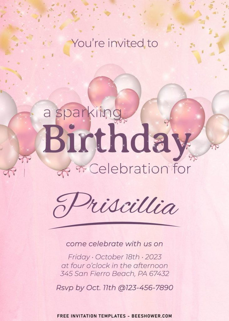 9+ Sparkling Birthday Invitation Templates Suitable For All Ages