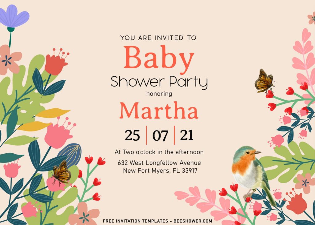 11+ Colorful Pastel Floral Baby Shower Invitation Templates