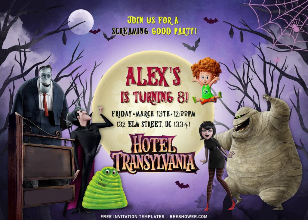 10+ Hotel Transylvania 4 Theme Birthday Invitation Templates