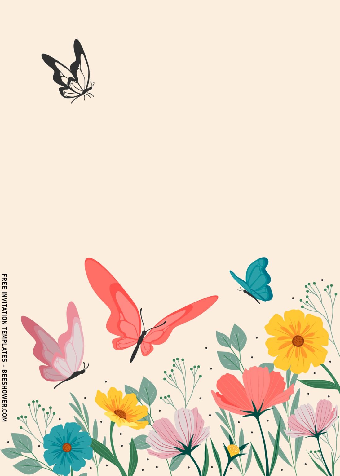 8+ Aesthetic Floral And Butterfly Birthday Invitation Templates FREE