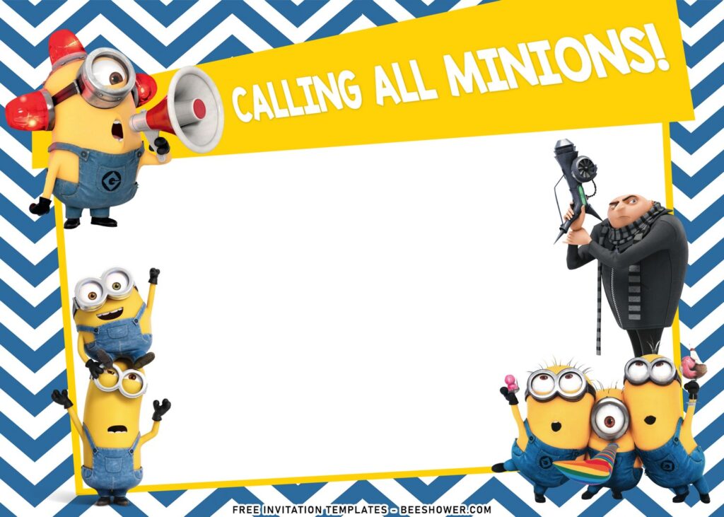 8+ Cute Minion Birthday Invitation Templates Perfect For Your Kid's Birthday with kevin
