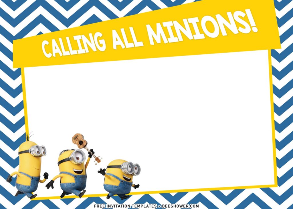 8+ Cute Minion Birthday Invitation Templates Perfect For Your Kid's Birthday with stuart