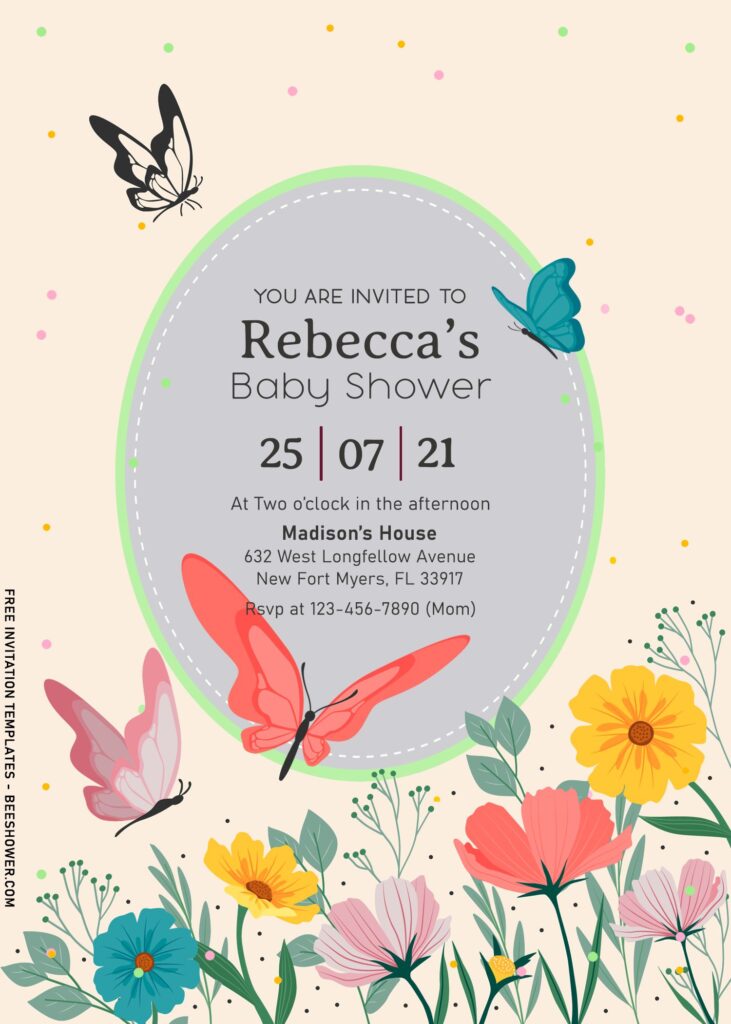 8+ Floral And Butterfly Birthday Invitation Templates For Kids
