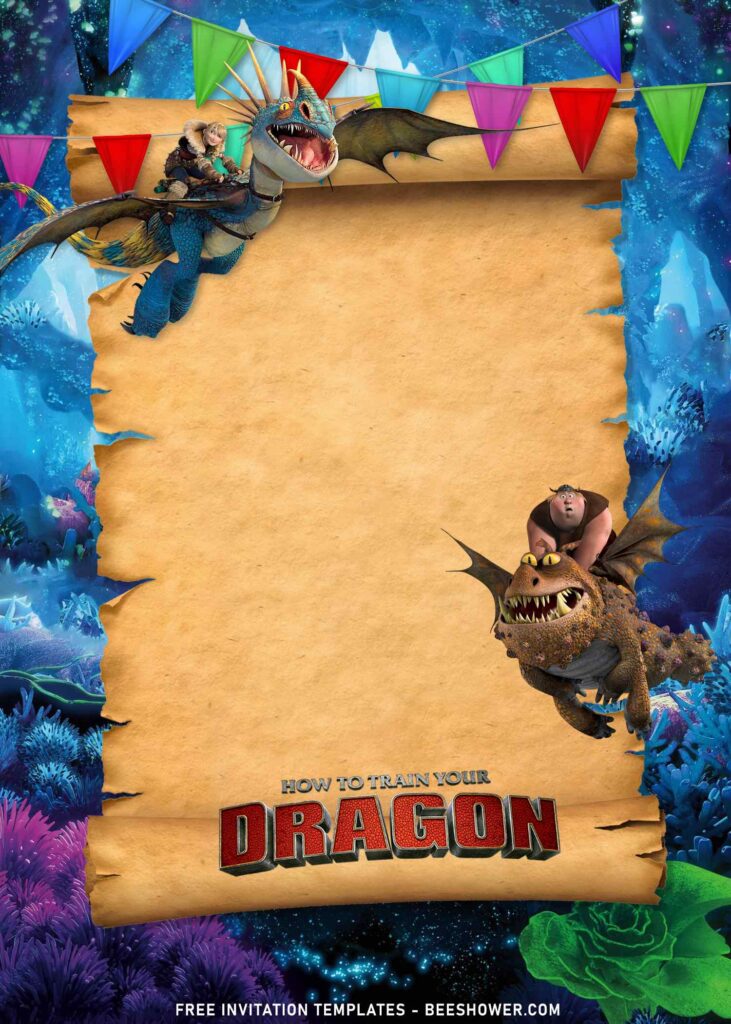 8+ How To Train Your Dragon Birthday Invitation Templates with Gronckle