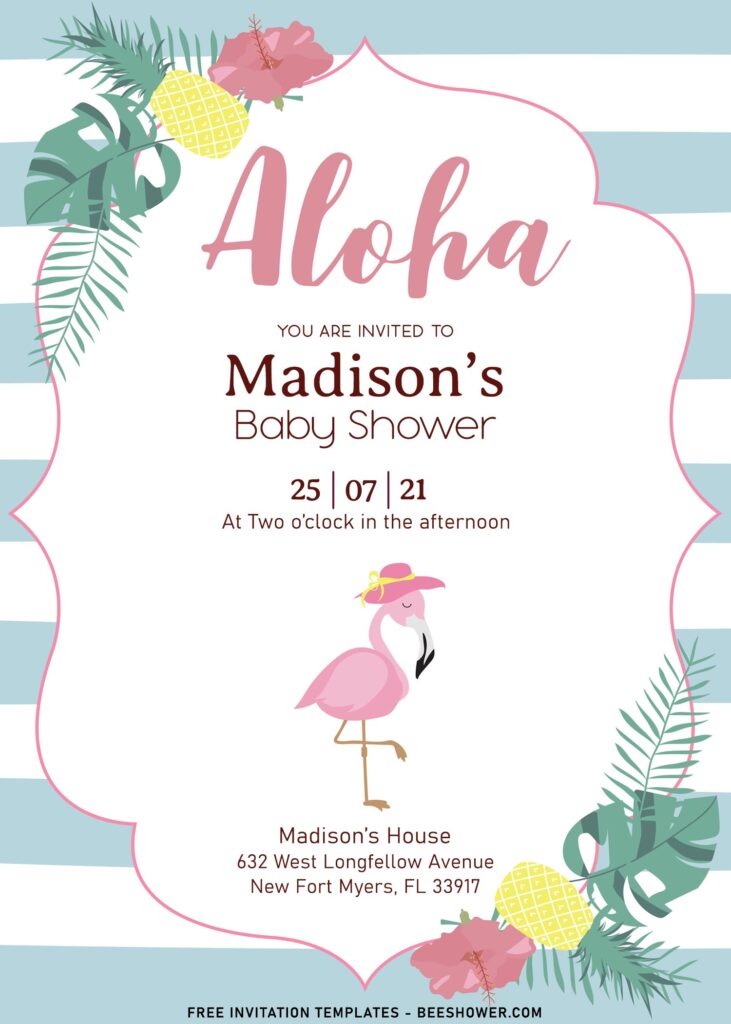 9+ Flamingo Birthday Invitation Templates For Your Kid’s Tropical Summer Birthday Party