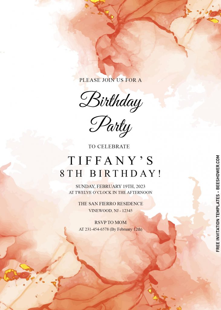 7+ Elegant Watercolor Birthday Invitation Templates