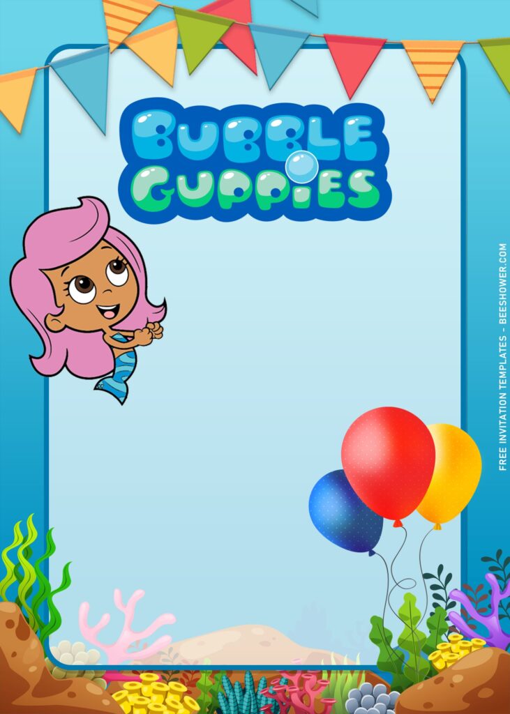9+ Adorable Bubble Guppies Birthday Invitation Templates with Moly