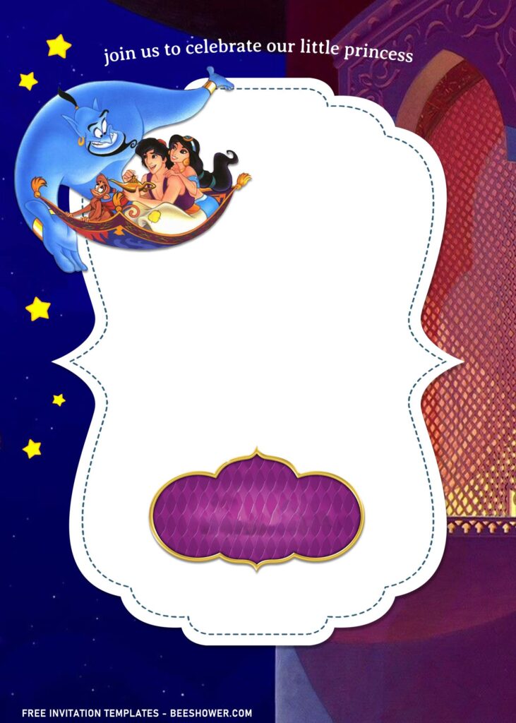 7+ Aladdin Birthday Invitation Templates with Magic Carpet