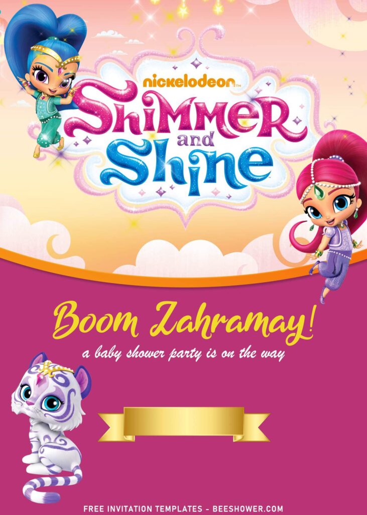 7+ Sparkling Shimmer And Shine Birthday Invitation Templates with 