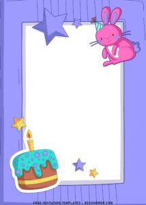 7+ Festive Birthday Invitation Templates For Kids Birthday with birthday cake