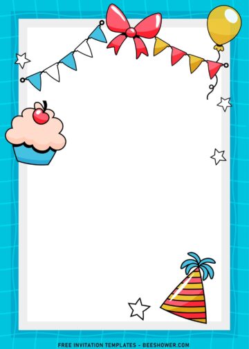 8+ Lovely Adorable Kids Theme Birthday Invitation Templates | Beeshower