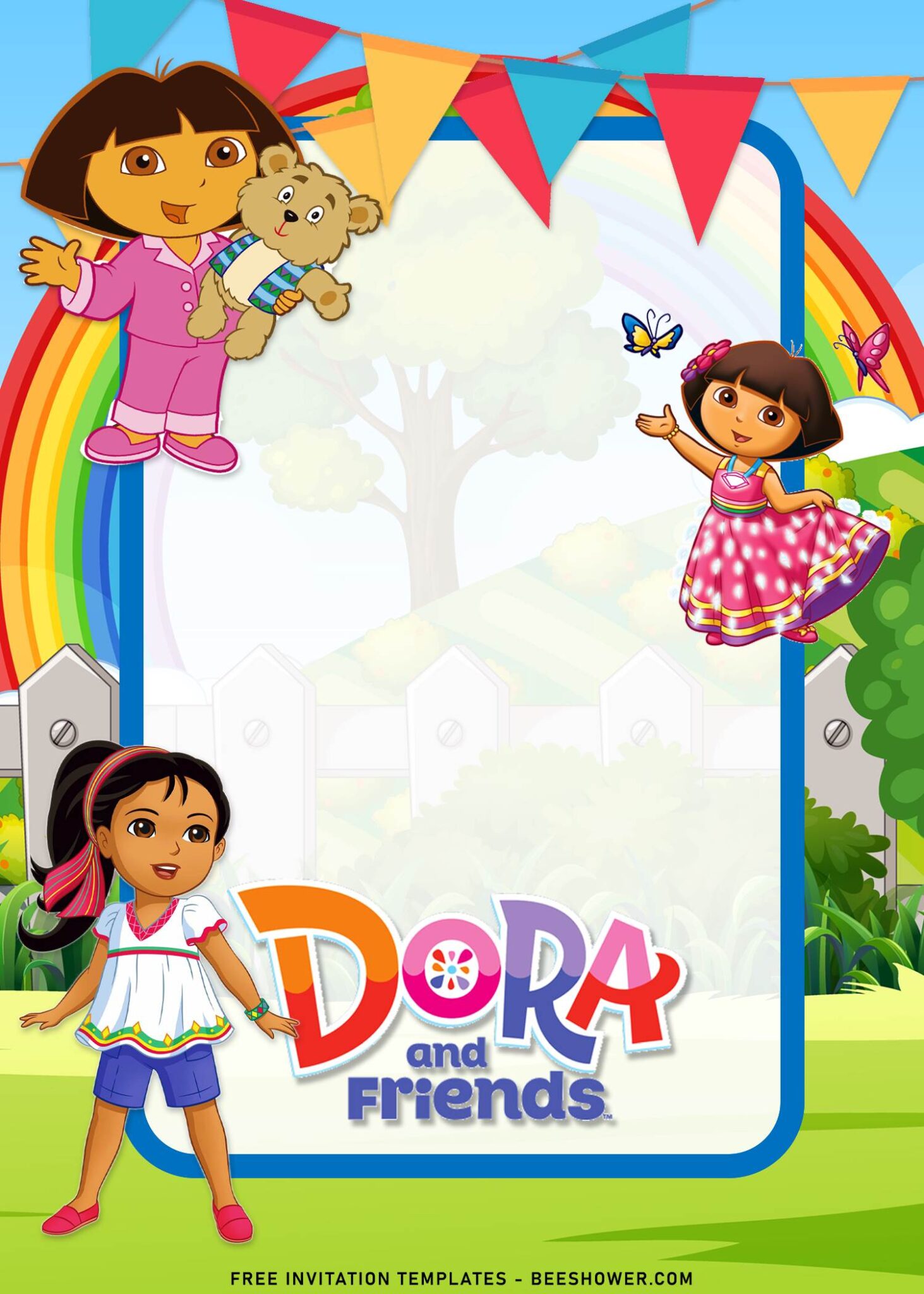 10+ Dora And Friends Birthday Invitation Templates | Beeshower