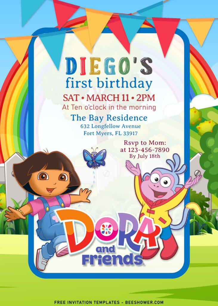10+ Dora And Friends Birthday Invitation Templates