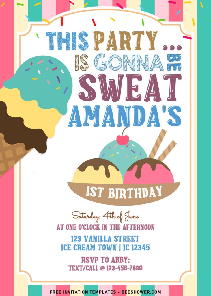 8+ Sweet Treats Birthday Invitation Templates