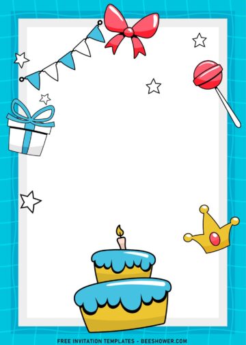 8+ Lovely Adorable Kids Theme Birthday Invitation Templates | Beeshower