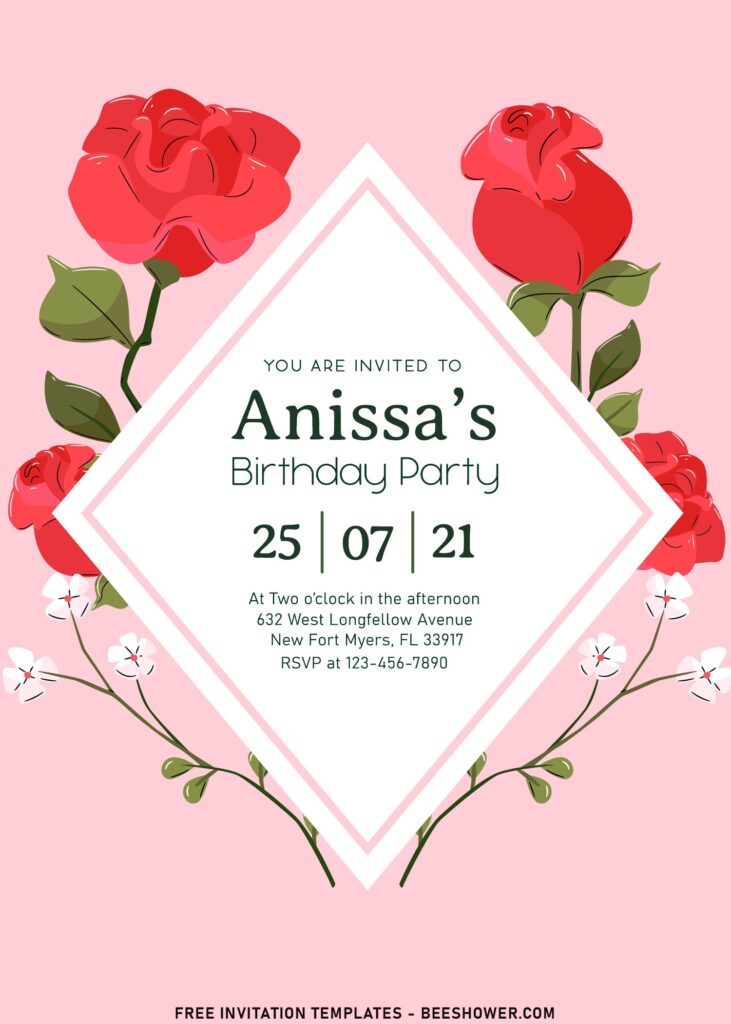 7+ Lovely Cute Vintage First Birthday Invitation Templates For Girls