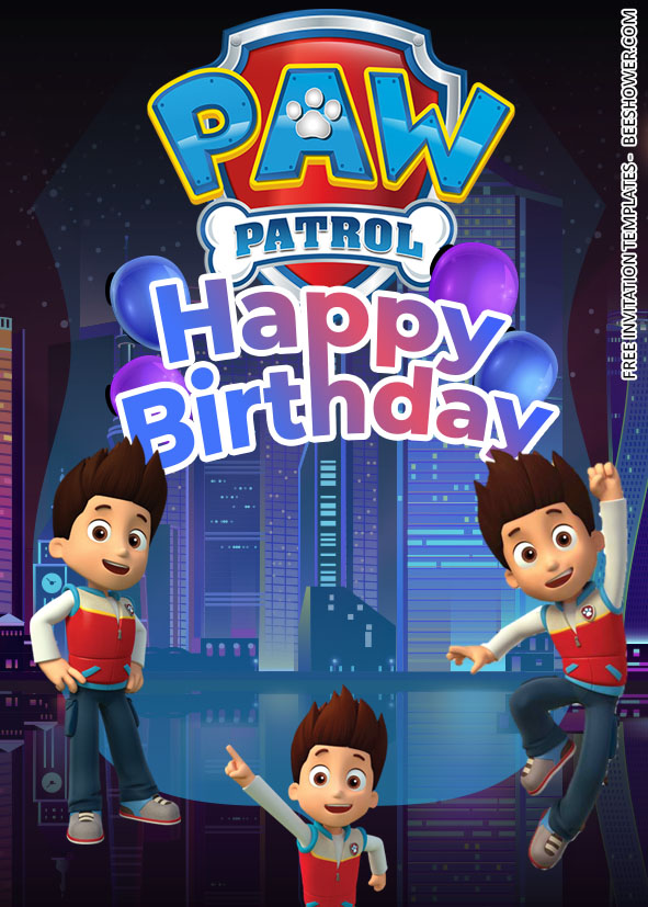 7+ PAW PATROL BIRTHDAY INVITATION TEMPLATES WITH RYDER