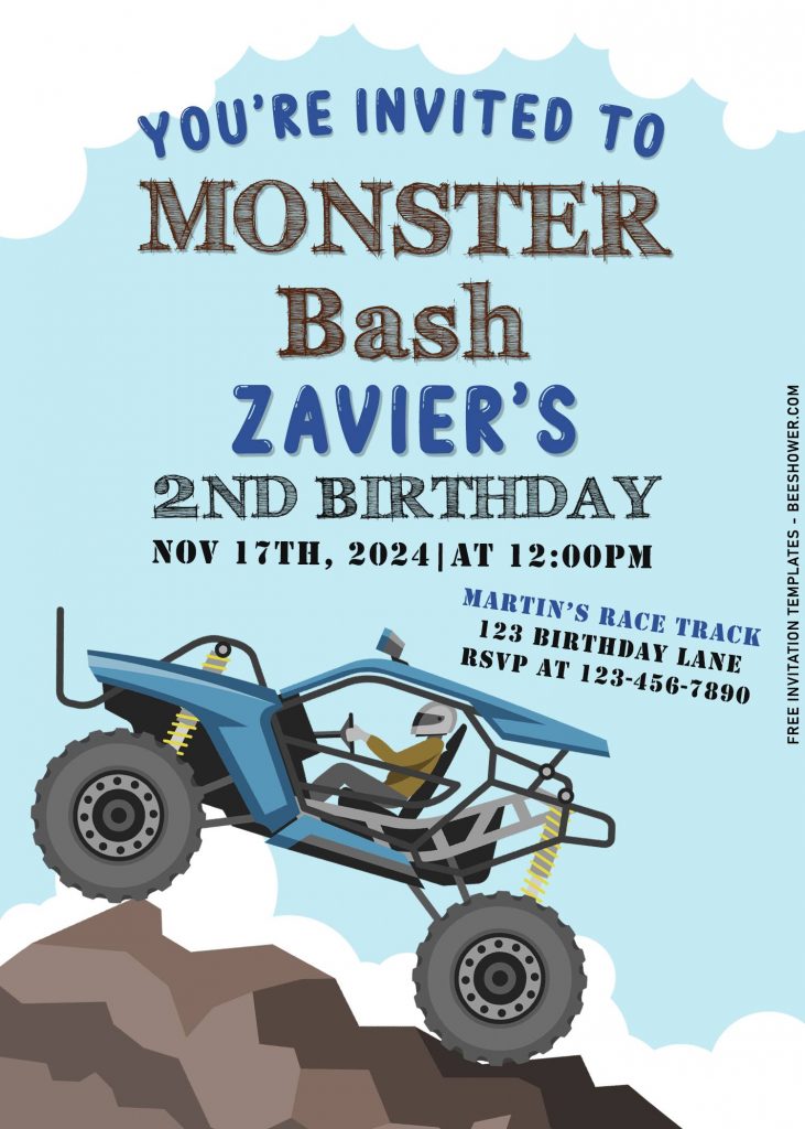 7+ Cute Monster Bash Boy Birthday Party Invitation Templates