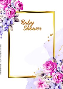 7+ Stunning Purple Floral Arrangement And Marble Shades Invitation Templates with