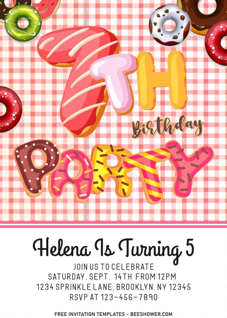 10+ Cute And Colorful Sweet Treats Birthday Invitation Templates