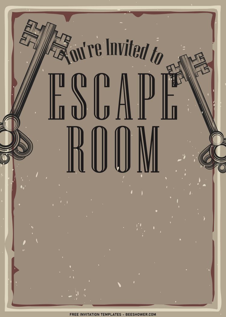 9+ Fun Escape Room Challenge Party Invitation Templates | Beeshower