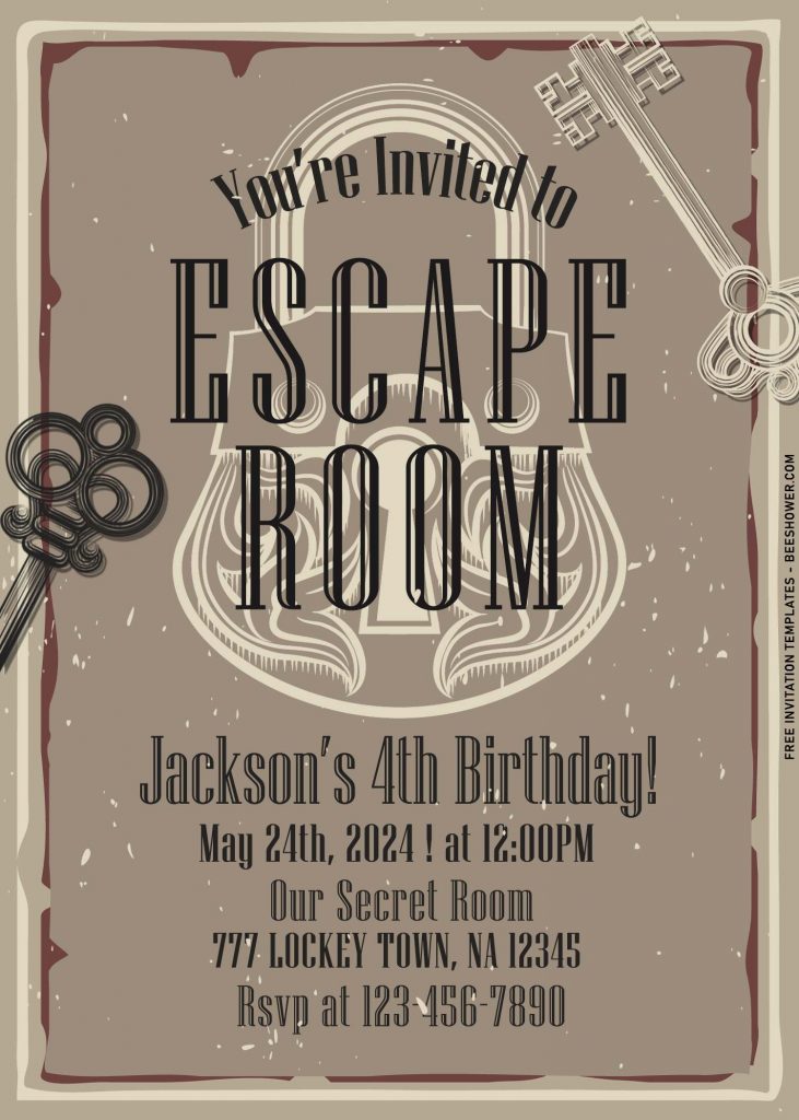 9+ Fun Escape Room Challenge Party Invitation Templates
