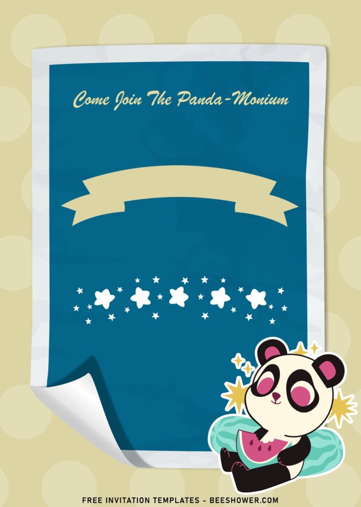 10+ Adorable Pandamonium Birthday Invitation Templates with 