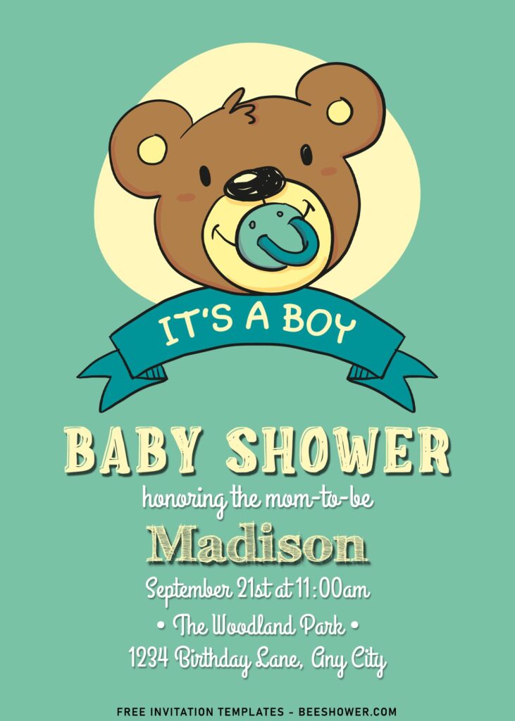 11+ It's A Boy & Girl Teddy Bear Baby Shower Invitation Templates