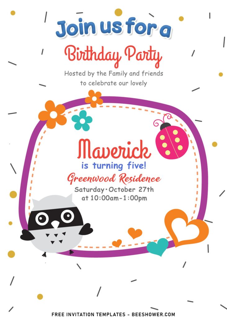11+ Baby Owl And Floral Birthday Invitation Templates