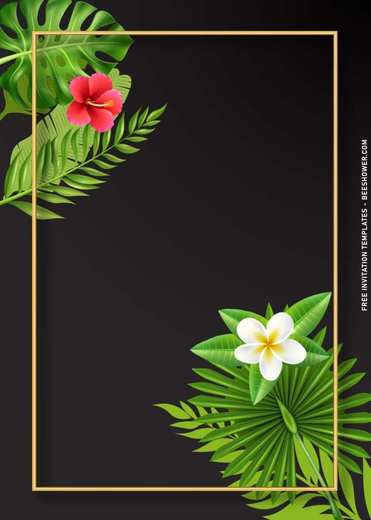 9+ Hawaiian Luau Summer Beach Party Invitation Templates with hawaiian hibiscus flowers