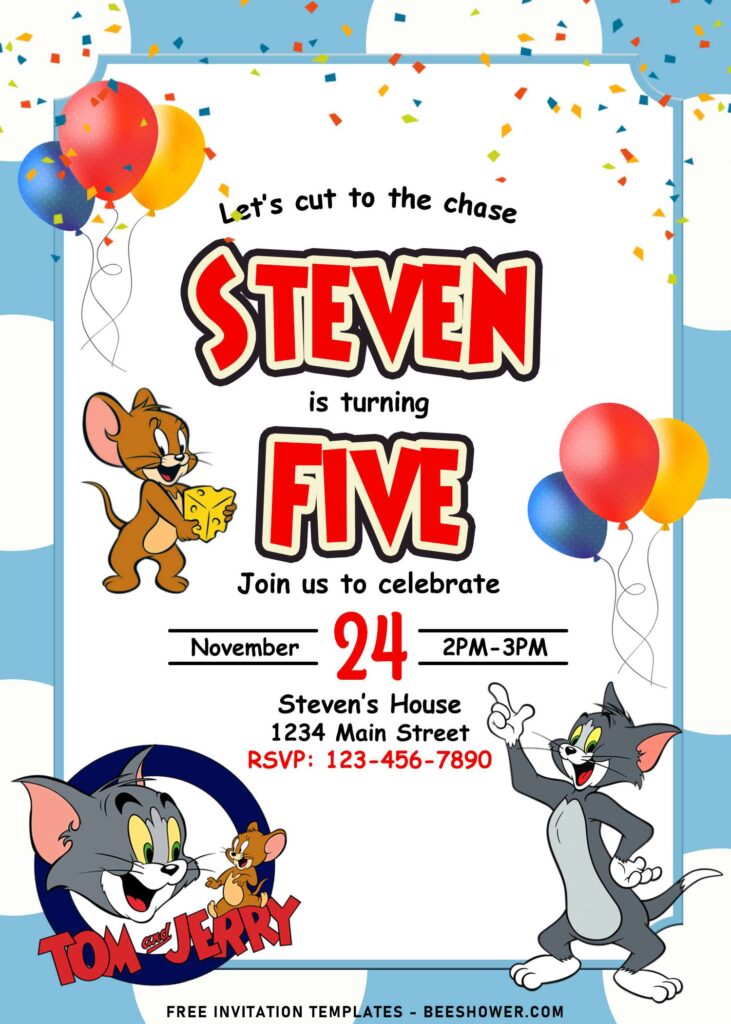 10+ Cutest Tom And Jerry Birthday Invitation Templates