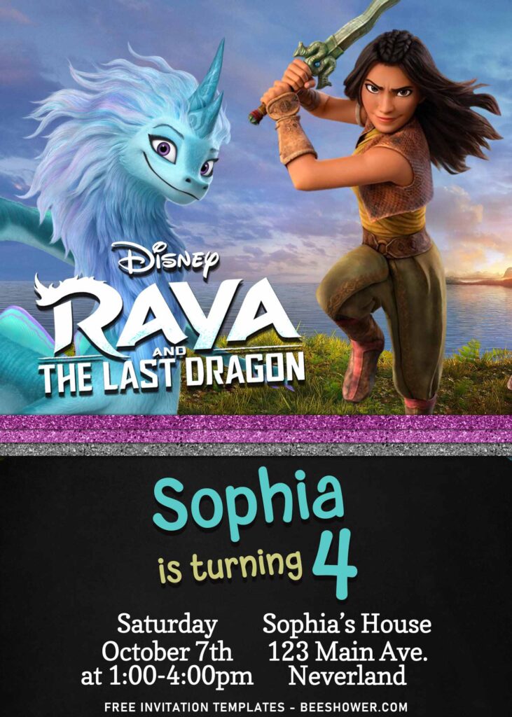 7+ Exclusive Disney Raya And The Last Dragon Birthday Invitation Templates