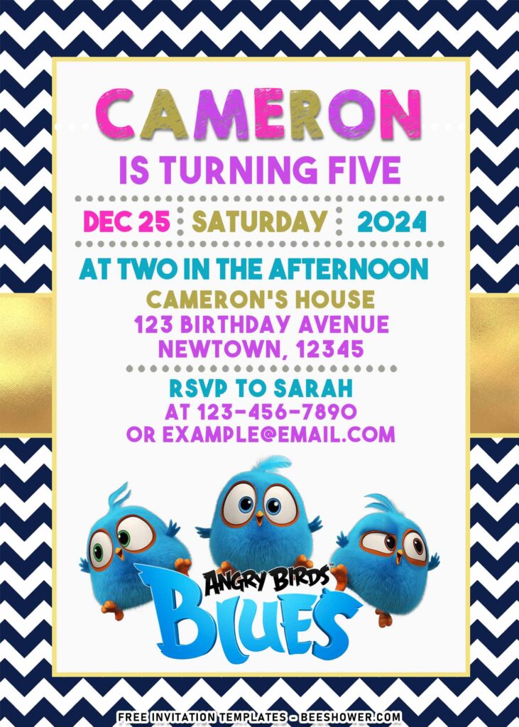 7+ Lovely Cute Angry Birds Boy And Girl Birthday Invitation Templates