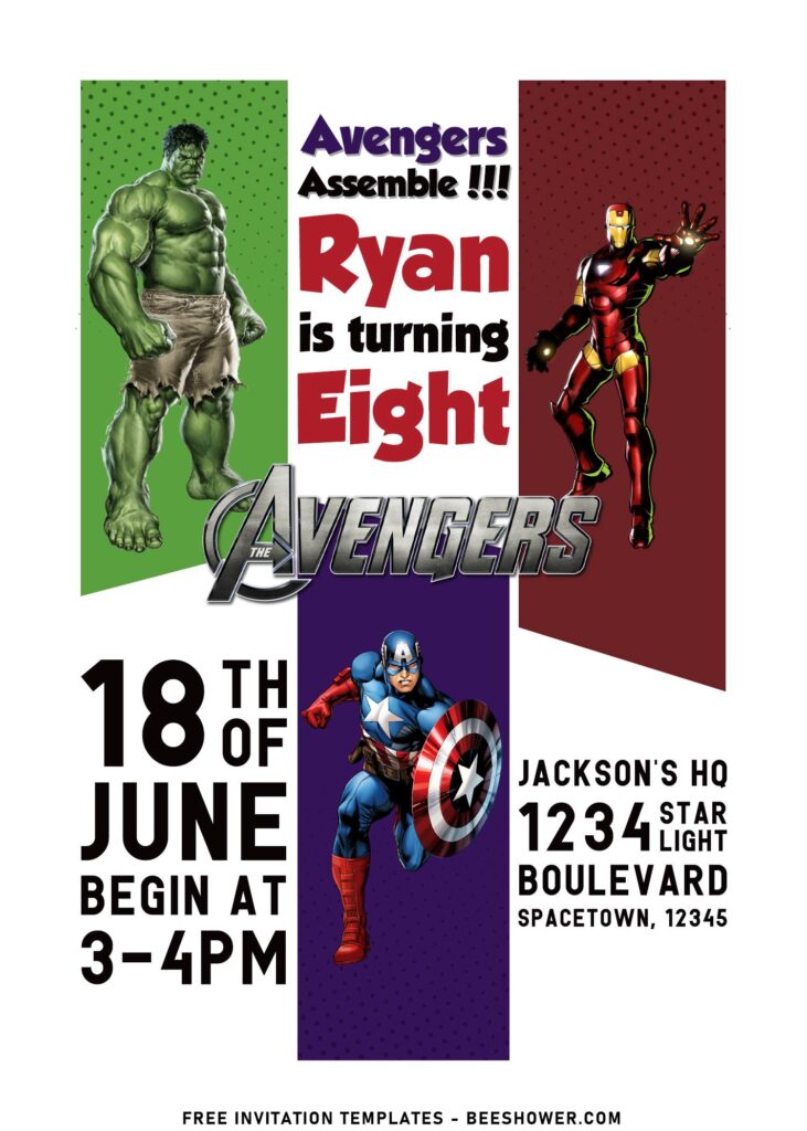 8+ Exclusive Marvel Avengers Themed First Birthday Invitation Templates