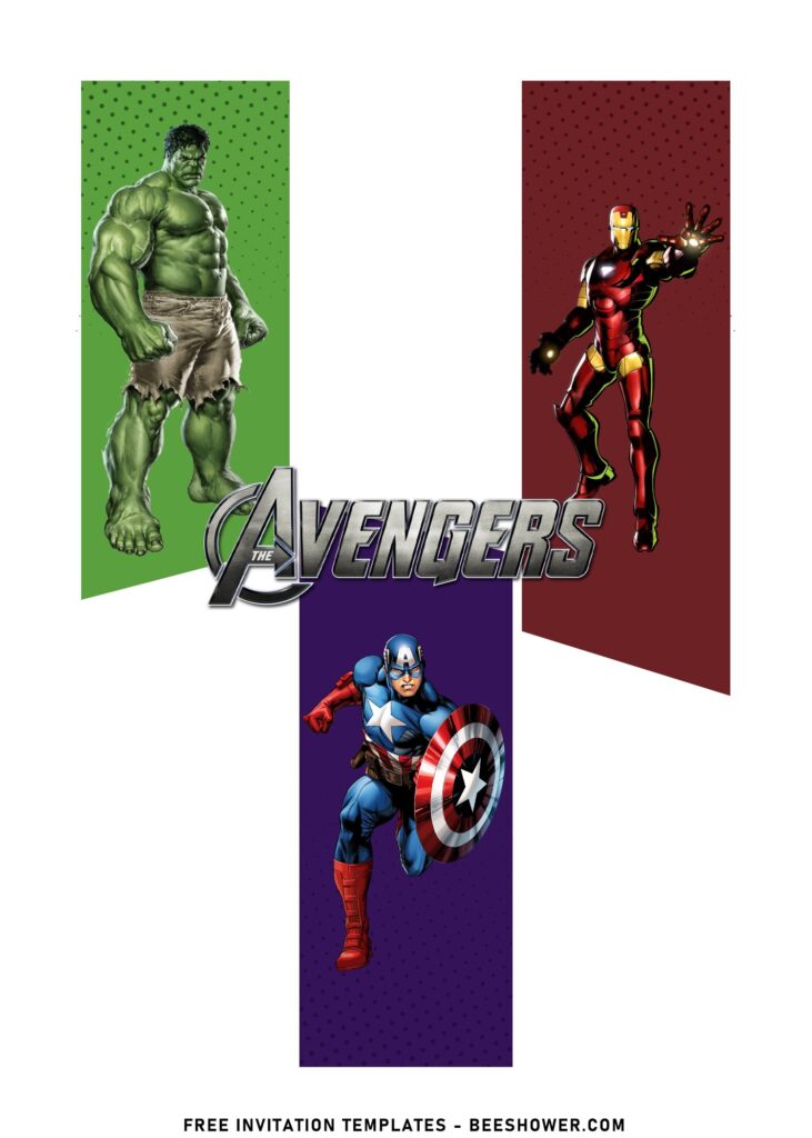 8+ Exclusive Marvel Avengers Themed First Birthday Invitation Templates with awesome Comic Strips