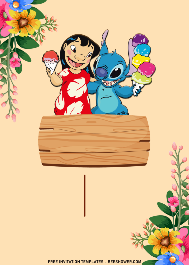 10+ Happy Summer Bash Lilo & Stitch Birthday Invitation Templates ...