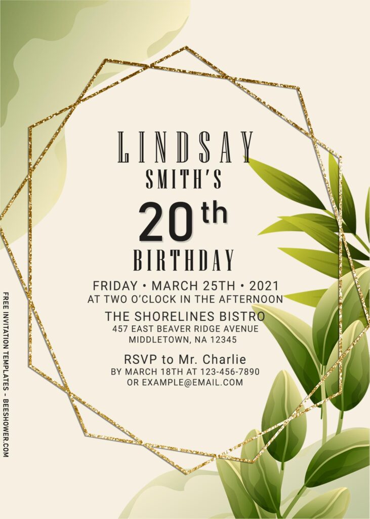 11+ Botanical Greenery Arrangement Birthday Invitation Templates