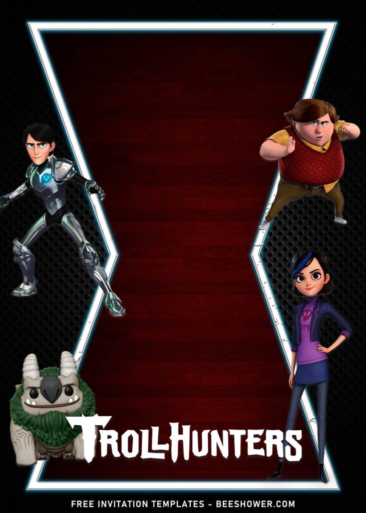 7+ Incredible Trollhunters Birthday Invitation Templates with Toby Domzalski