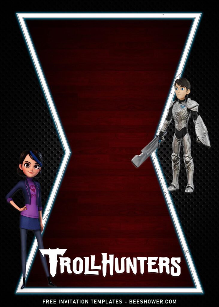 7+ Incredible Trollhunters Birthday Invitation Templates with Claire Nunez