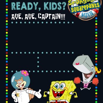 Download Image of 7+ Editable Chalkboard Spongebob Birthday Invitation ...