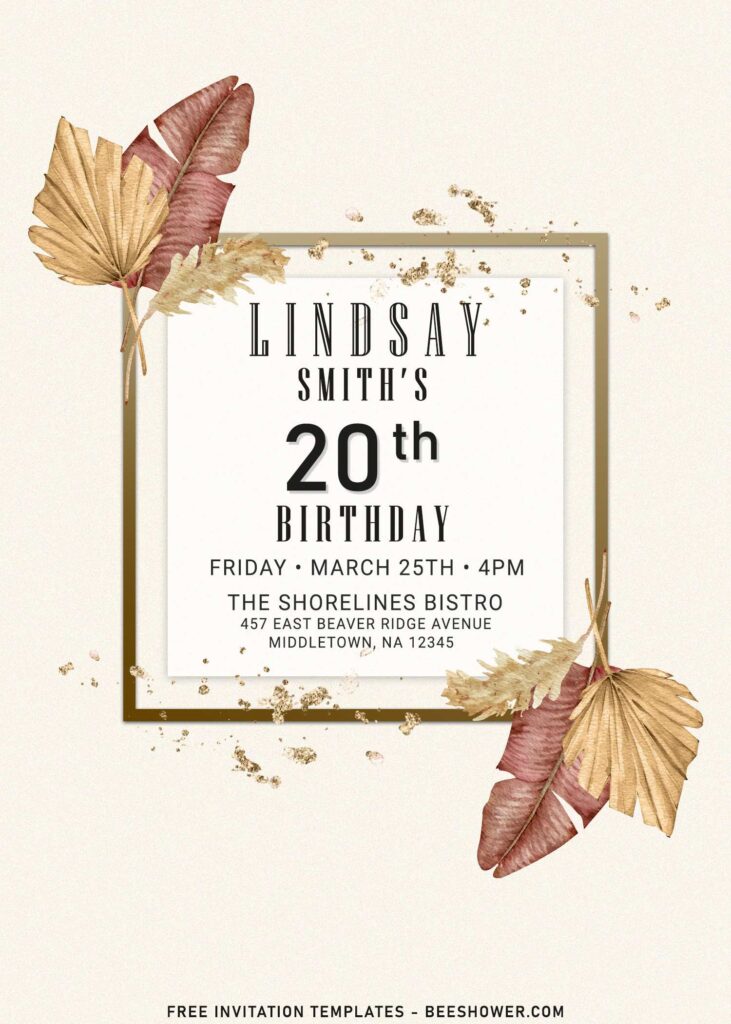 7+ Awe-Inspiring Pampas Grass Invitation Templates For Any Celebrations