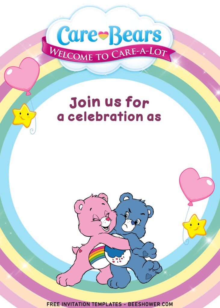 9+ Sparkling Cute Bears Birthday Invitation Templates For Toddlers with Birthday bear