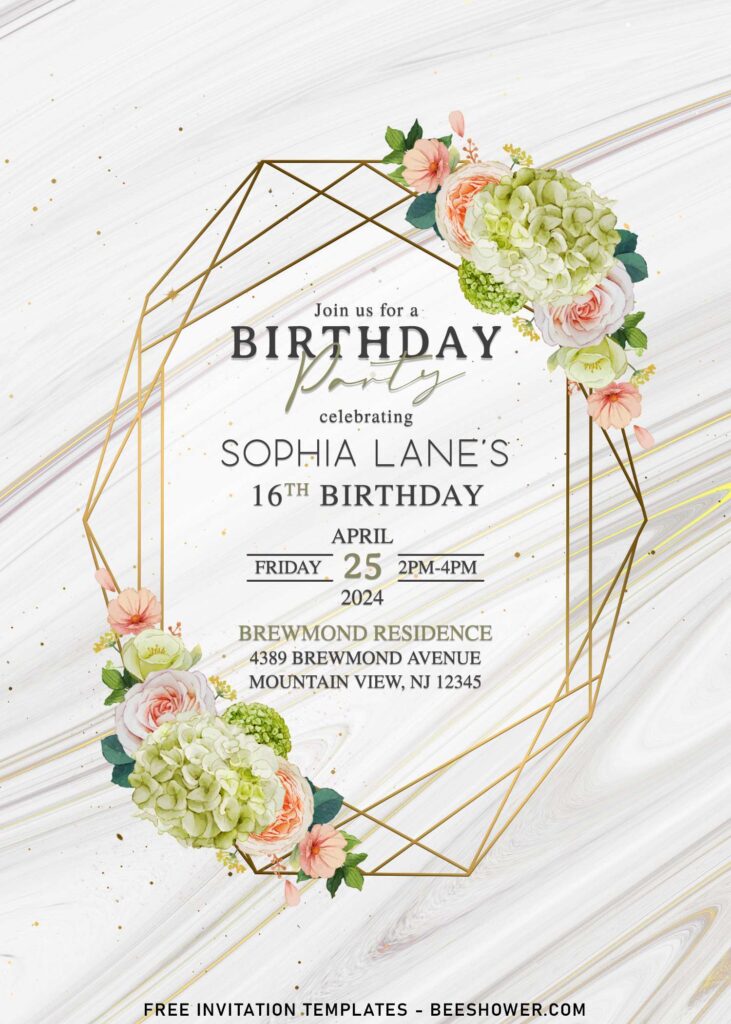 8+ Highly Coveted Floral Invitation Templates With Peonies And Roses