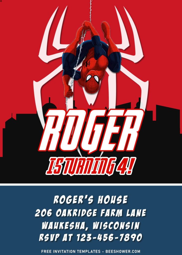 9+ Ultimate Spiderman Birthday Invitation Templates