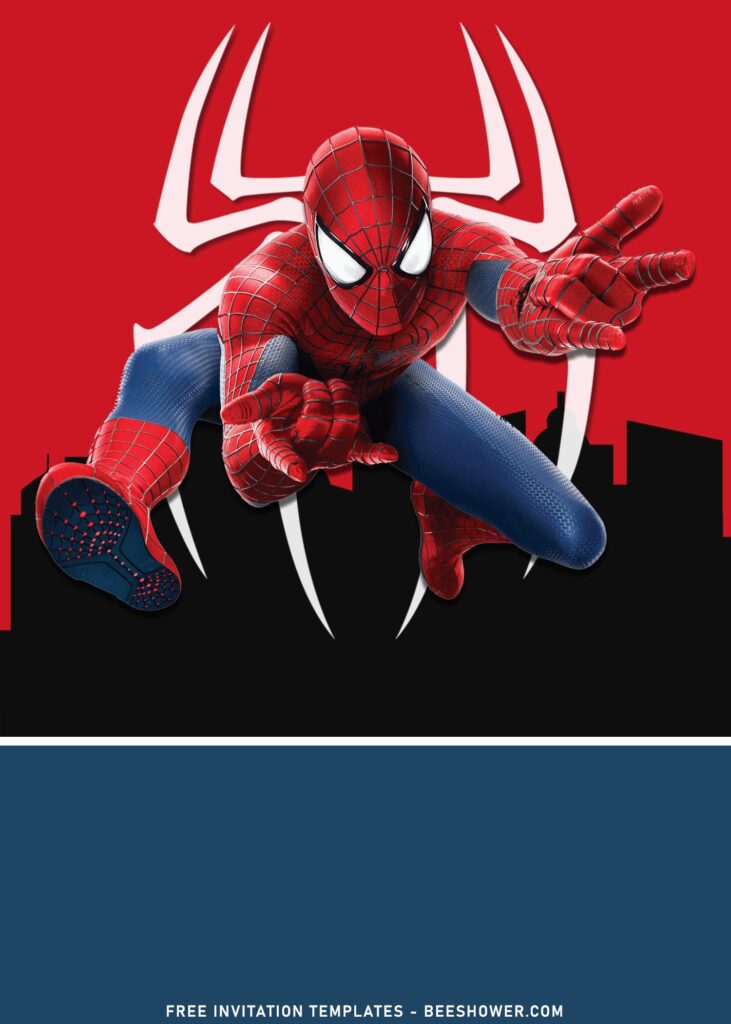 9+ Ultimate Spiderman Birthday Invitation Templates with Amazing Spiderman's suit