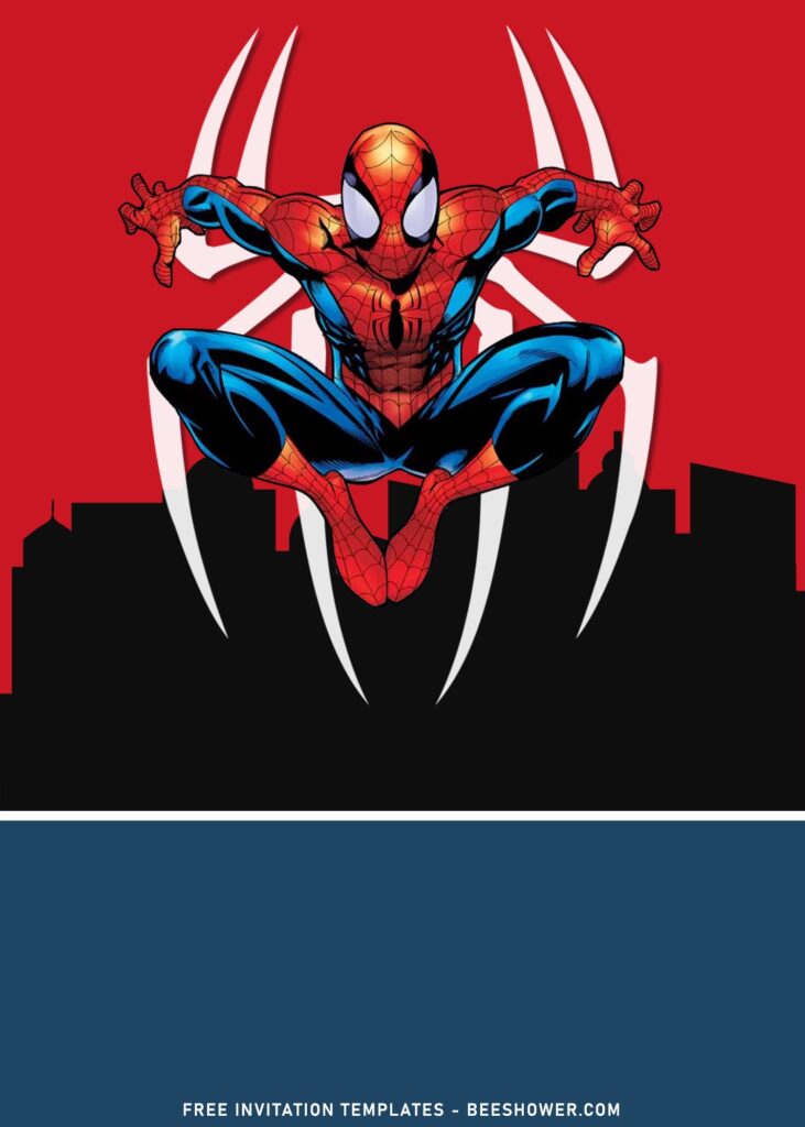 9+ Ultimate Spiderman Birthday Invitation Templates with Cartoon Spiderman