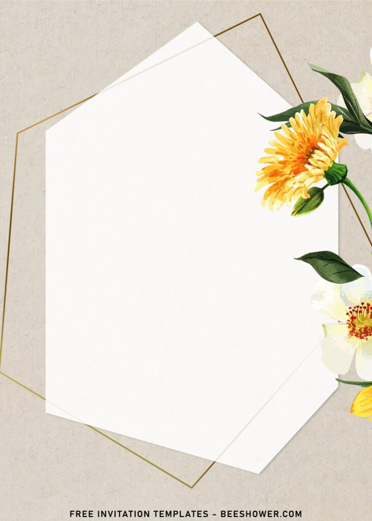 11+ Insanely Beautiful Bright Flowers Birthday Invitation Templates with dahlia